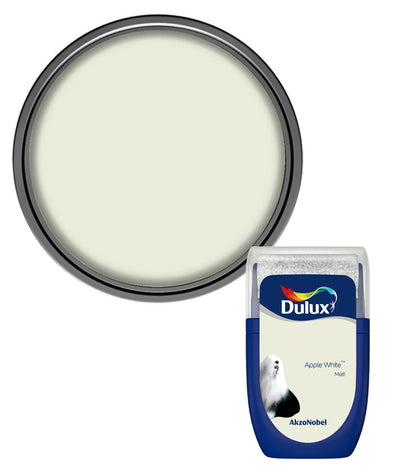 Dulux Retail Matt Emulsion Tester Paint Pot - 30ml - Apple White