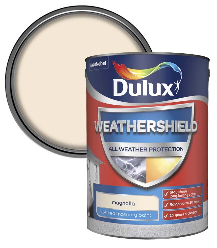 Dulux All Weather Protection Textured Masonry - 5L - Magnolia