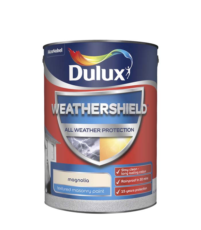 Dulux Weathershield Textured Masonry Paint - 5 Litre