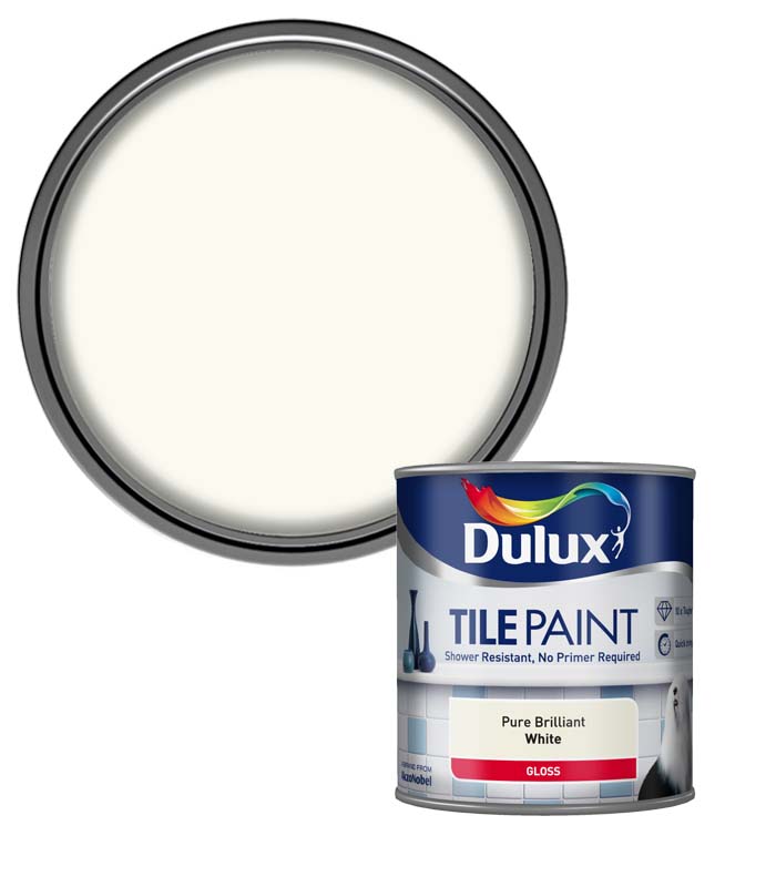 Dulux Tile Paint - 600ml - Pure Brilliant White