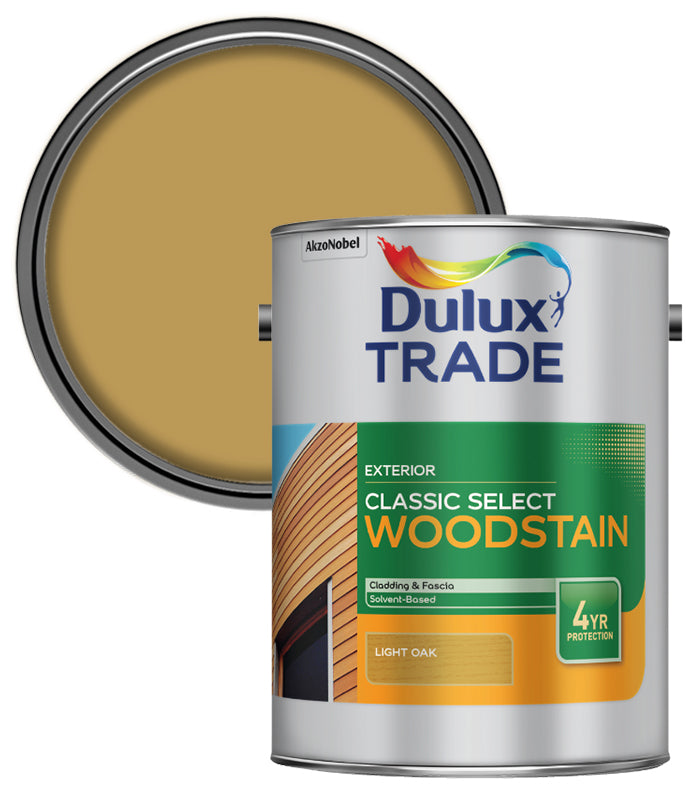 Dulux Trade Classic Select Woodstain Paint - Light Oak - 5L