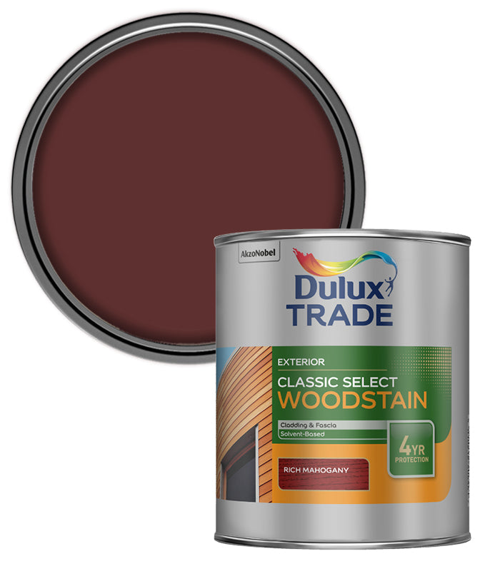 Dulux Trade Classic Select Woodstain Paint - Mahogany - 1L