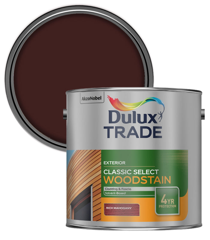 Dulux Trade Classic Select Woodstain Paint - Mahogany - 2.5L