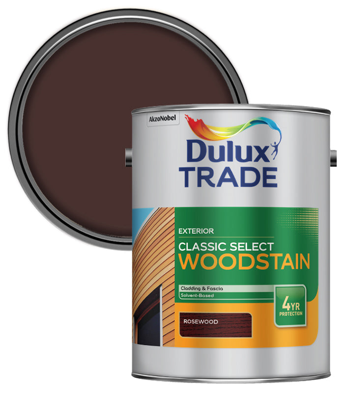 Dulux Trade Classic Select Woodstain Paint - Rosewood - 5L