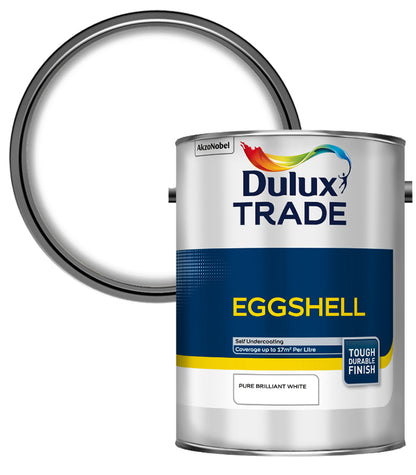 Dulux Trade Eggshell - Pure Brilliant White - 5L