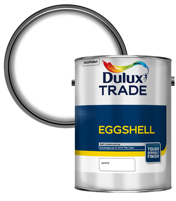 Dulux Trade Eggshell - White - 5L