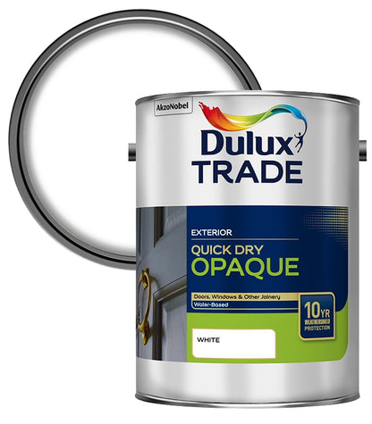 Dulux Trade Weathershield Quick Dry Opaque - White - 5L
