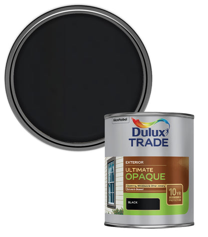 DULUX TRADE PAINT ULTIMATE OPAQUE BLACK 5L - Carvers Building Supplies