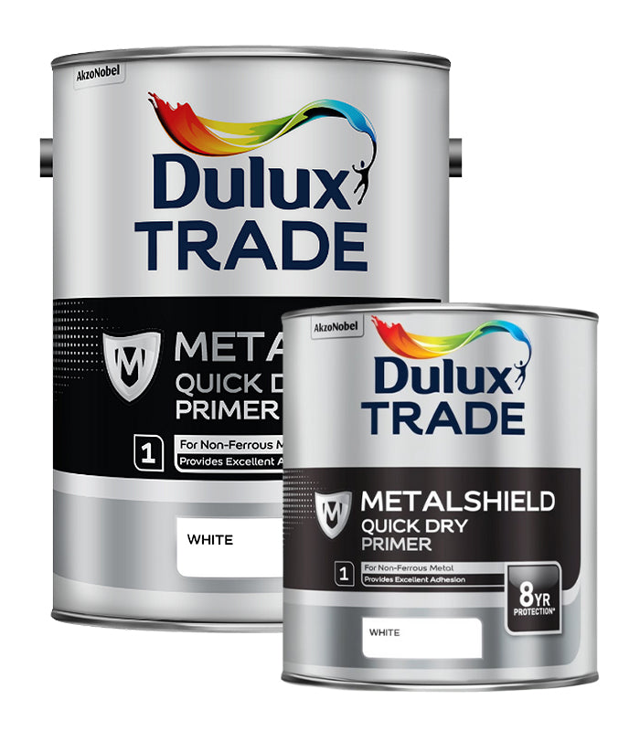Dulux Trade Metalshield Quick Dry Primer - White - All Sizes