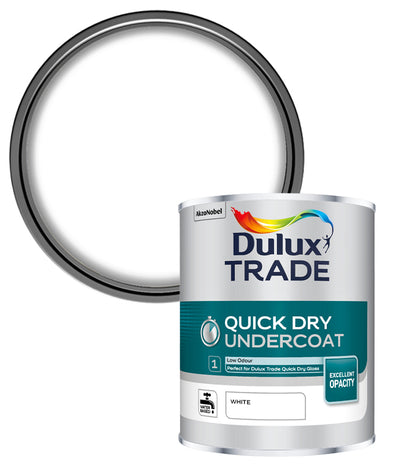 Dulux Trade Quick Dry Undercoat - White - 1 Litres