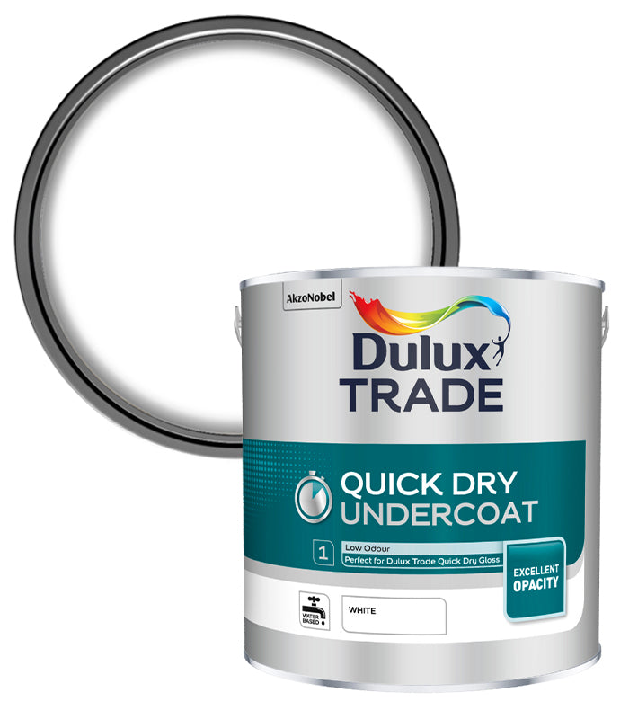 Dulux Trade Quick Dry Undercoat - White - 2.5 Litres