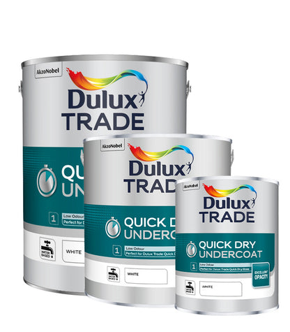 Dulux Trade Quick Dry Undercoat - White - 1L / 2.5L / 5 Litres