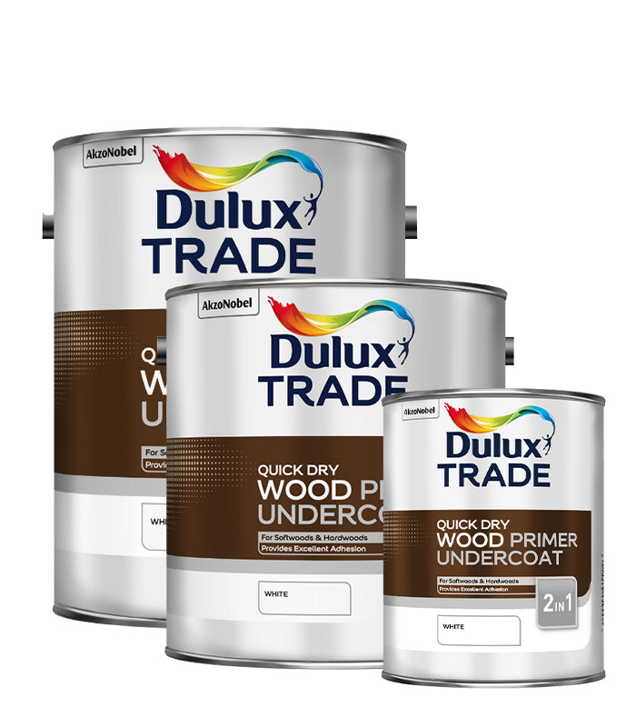 Dulux Trade Quick Dry Wood Primer and Undercoat - White