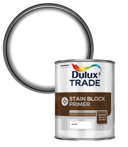Dulux Trade Stain Block Primer - White - 1L