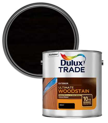 Dulux Trade Ultimate Weathershield Woodstain - Ebony - 2.5L