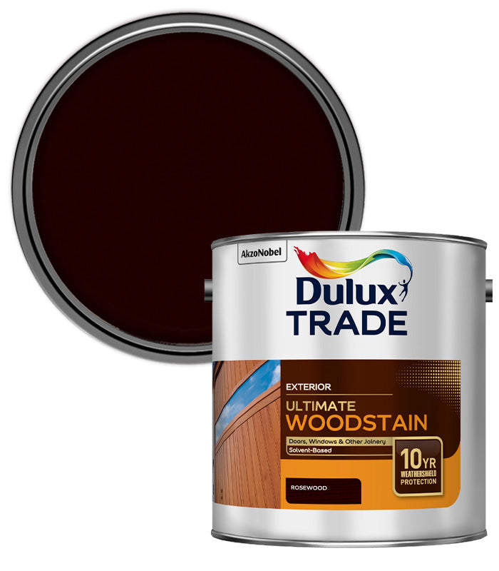 Dulux Trade Ultimate Weathershield Woodstain - Rosewood - 2.5L
