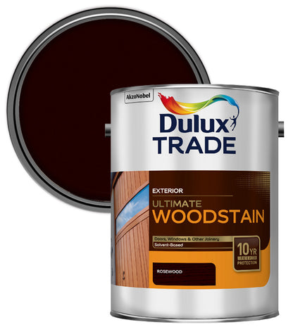 Dulux Trade Ultimate Weathershield Woodstain - Rosewood - 5L