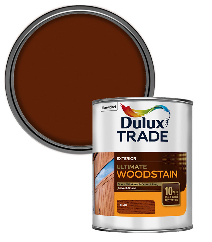 Dulux Trade Ultimate Weathershield Woodstain - Teak - 1L
