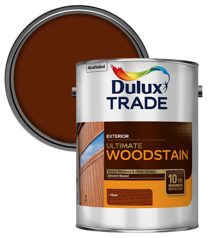 Dulux Trade Ultimate Weathershield Woodstain - Teak - 5L