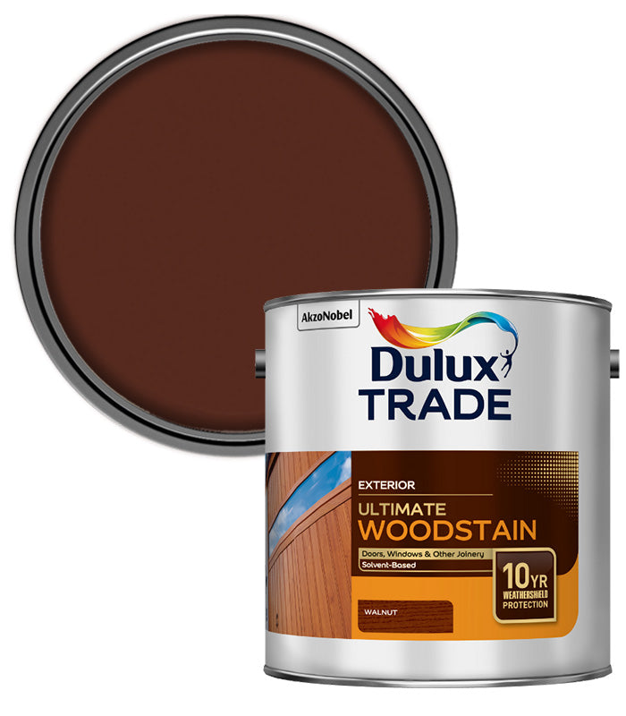 Dulux Trade Ultimate Weathershield Woodstain - Walnut - 2.5L