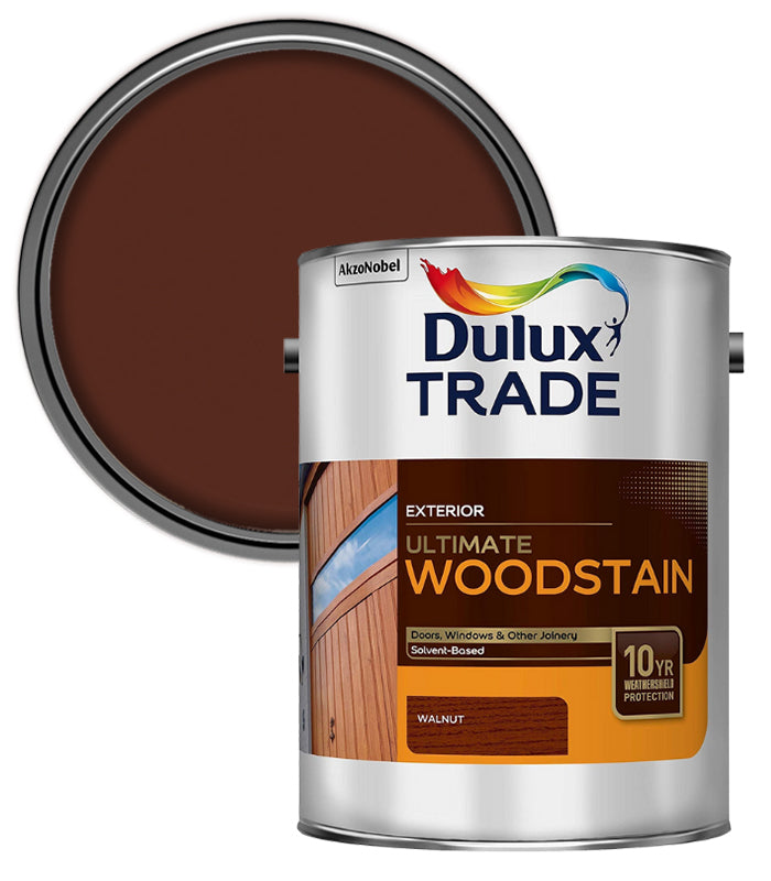 Dulux Trade Ultimate Weathershield Woodstain - Walnut - 5L
