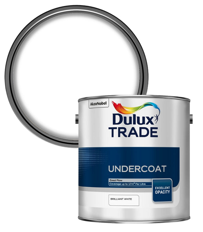 Dulux Trade Undercoat - Brilliant White - 2.5 Litre