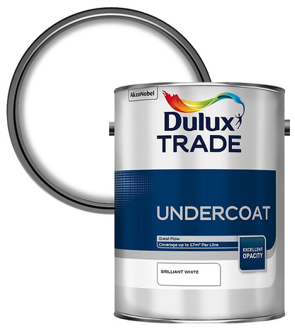 Dulux Trade Undercoat - Brilliant White - 5 Litre