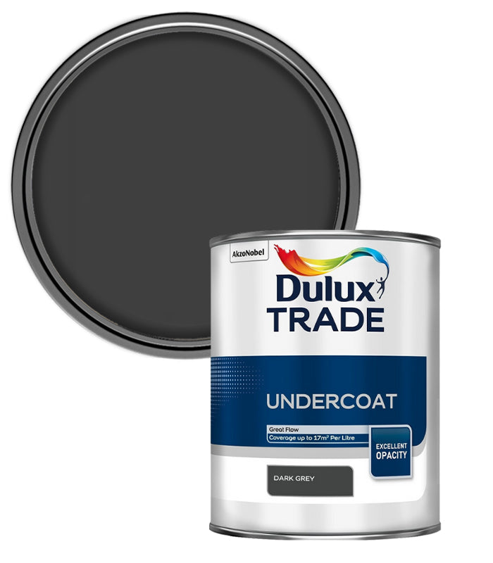 Dulux Trade Undercoat - Dark Grey - 1 Litre