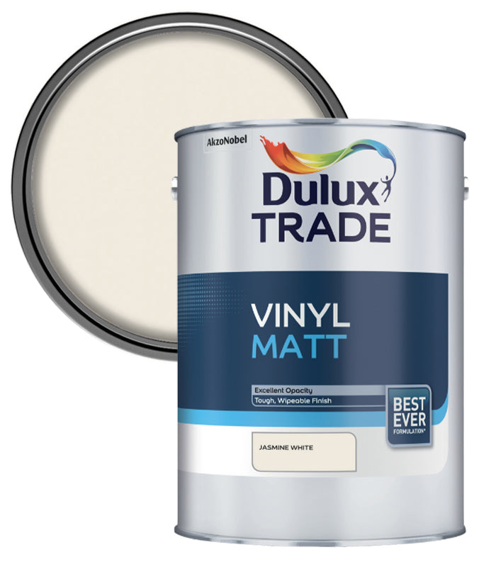 Dulux Trade Vinyl Matt - Jasmine White - 5L