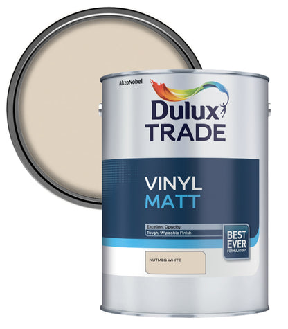 Dulux Trade Vinyl Matt - Nutmeg White - 5L