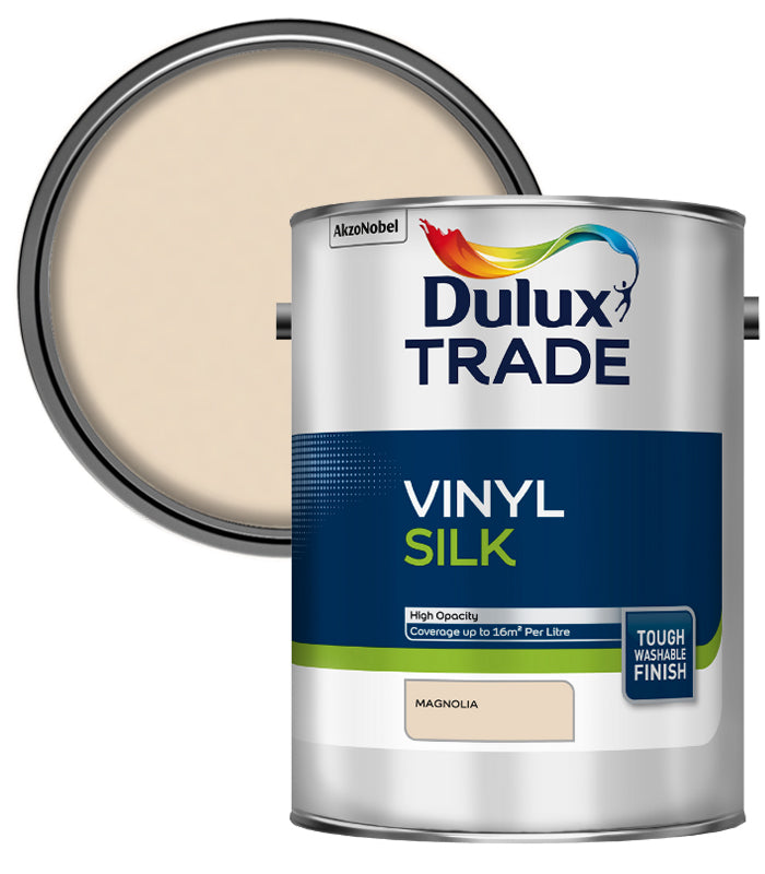 Dulux Trade Vinyl Silk - Magnolia - 5L