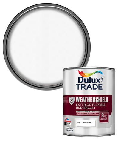 Dulux Trade Weathershield Undercoat - Brilliant White - 1L
