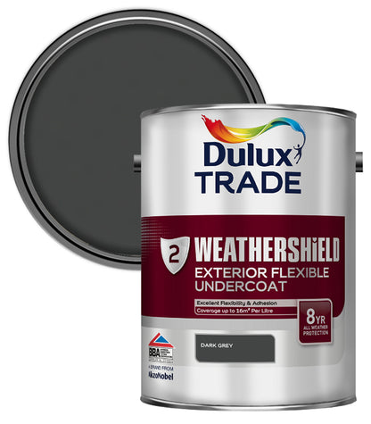 Dulux Trade Weathershield Undercoat - Dark Grey - 5L