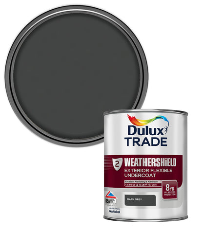 Dulux Trade Weathershield Undercoat - Dark Grey - 1L