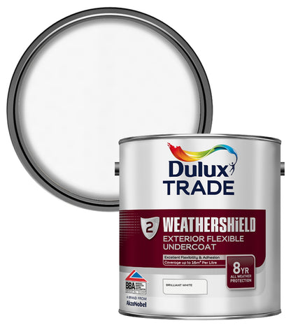 Dulux Trade Weathershield Undercoat - Brilliant White - 2.5L