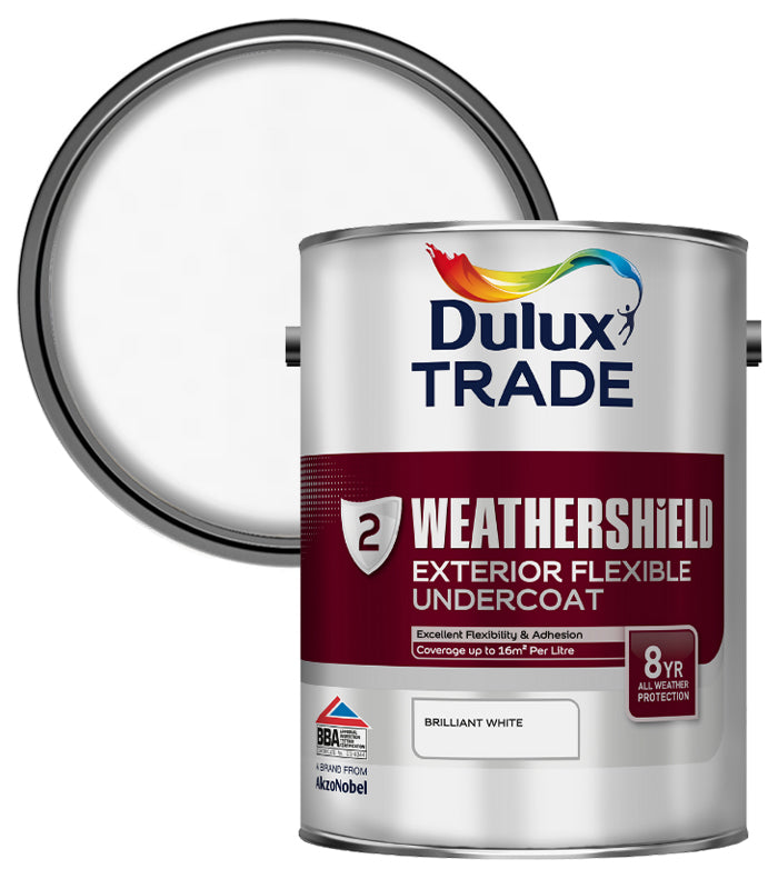 Dulux Trade Weathershield Undercoat - Brilliant White - 5L