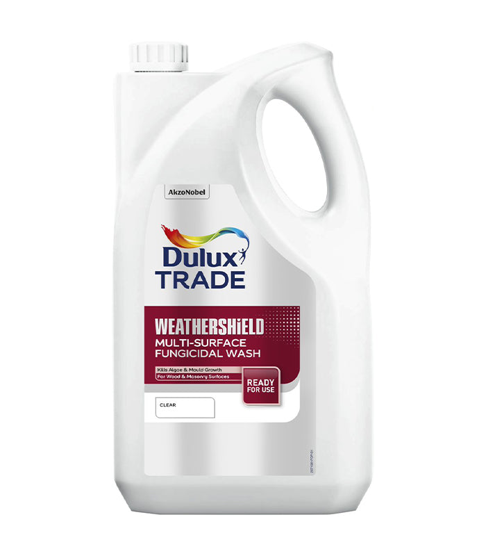 Dulux Trade Weathershield Multi-Surface Fungicidal Wash - 5 Litre