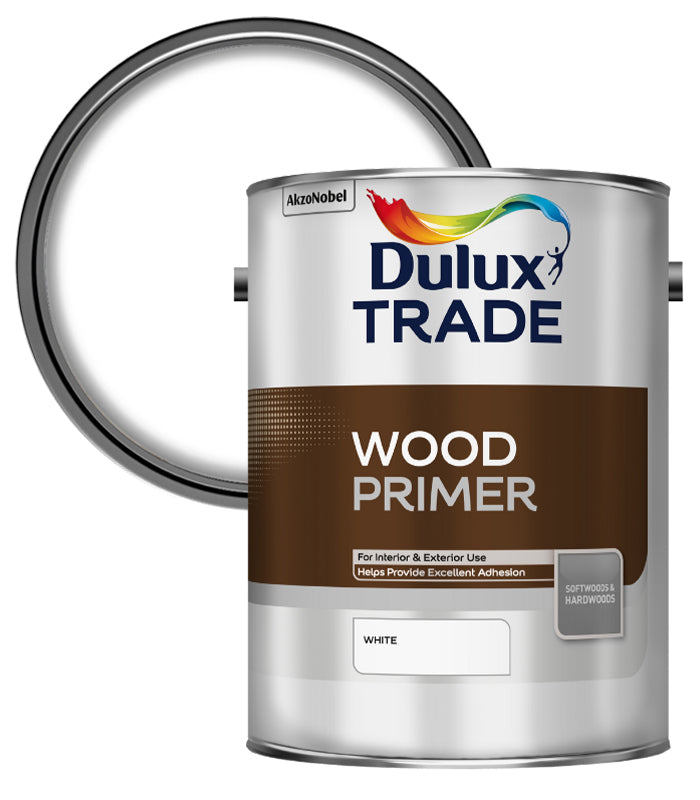 Dulux Trade Wood Primer - White - 5L