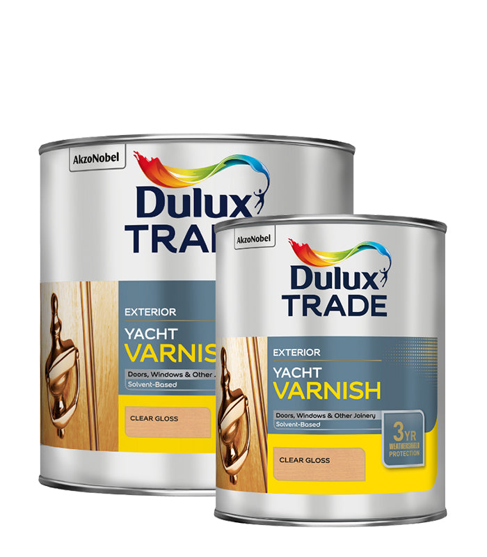 Dulux Trade Weathershield Yacht Varnish - 1 Litre or 2.5 Litre - Clear