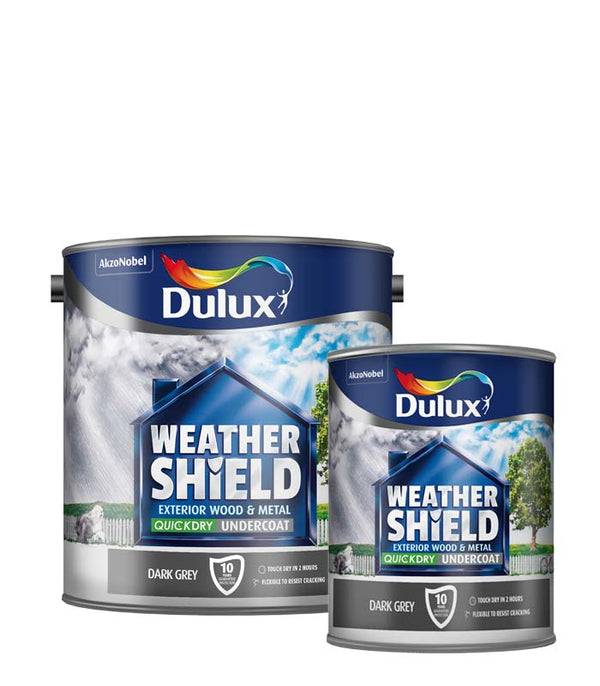 Dulux Weathershield Quick Dry Exterior Undercoat Dark GreyN Next