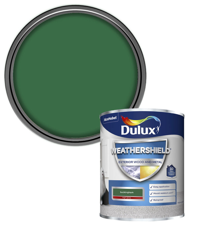 Dulux Weathershield Exterior Gloss Paint - Buckingham - 750ml