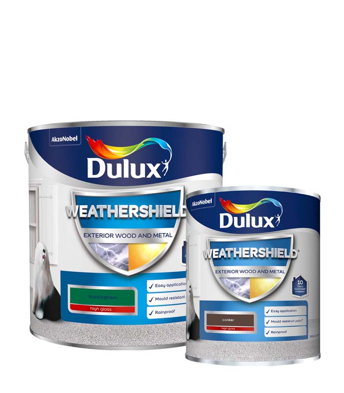 Dulux Weathershield Exterior High Gloss Paint - All Colours and Sizes