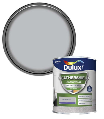 Dulux Weathershield Multi Surface Paint - Chic Shadow - 750ml