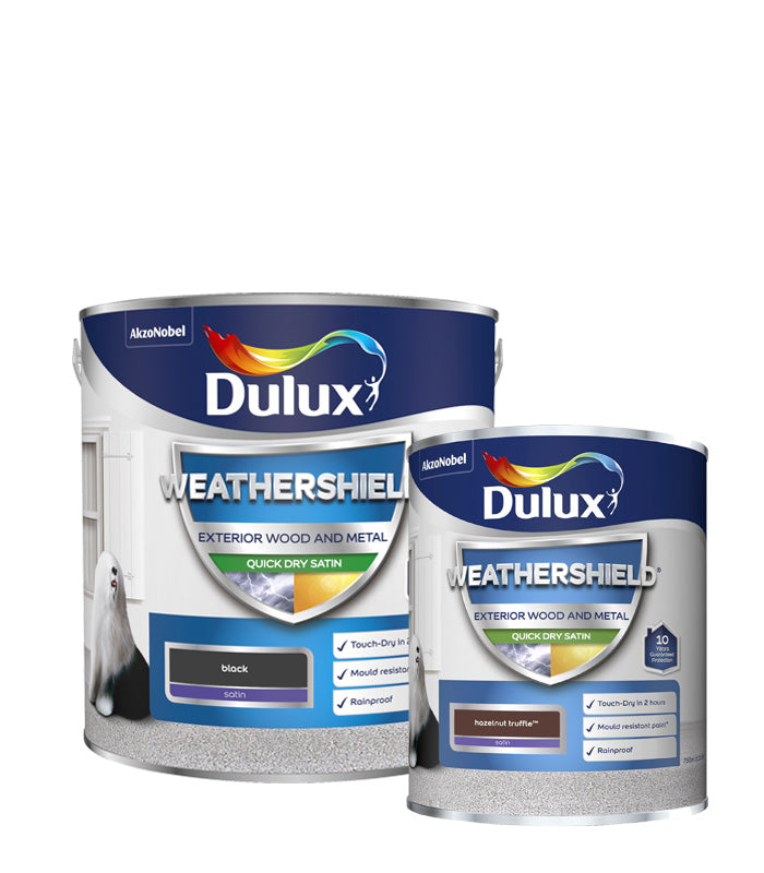 Dulux Weathershield Quick Dry Satin Paint - Wood and Metal