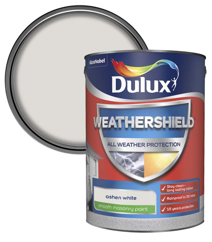Dulux All Weather Protection Smooth Masonry - 5L - Ashen White