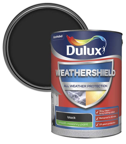 Dulux All Weather Protection Smooth Masonry - 5L - Black