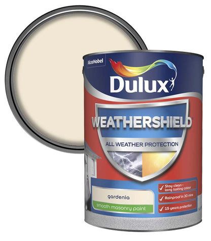 Dulux All Weather Protection Smooth Masonry - 5L - Gardenia
