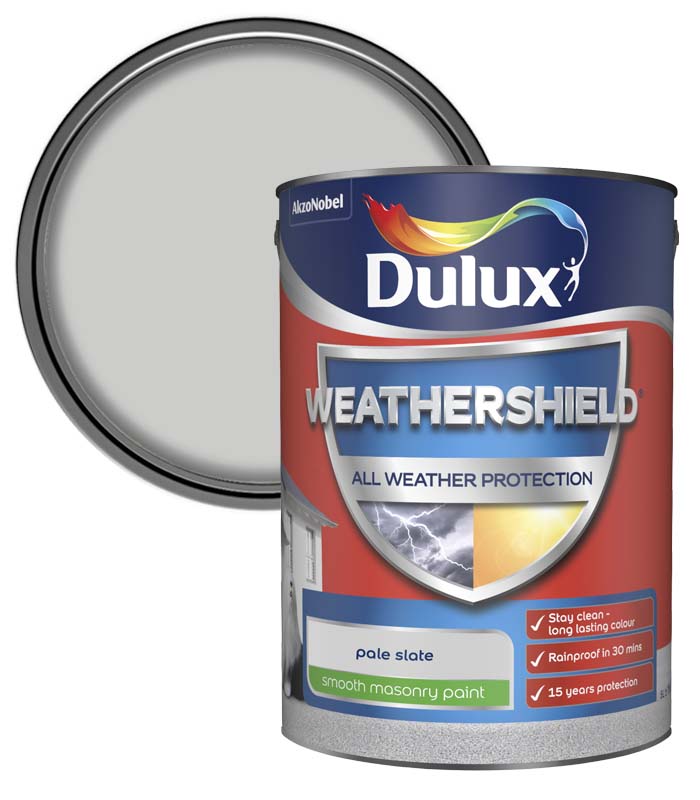 Dulux All Weather Protection Smooth Masonry - 5L - Pale Slate