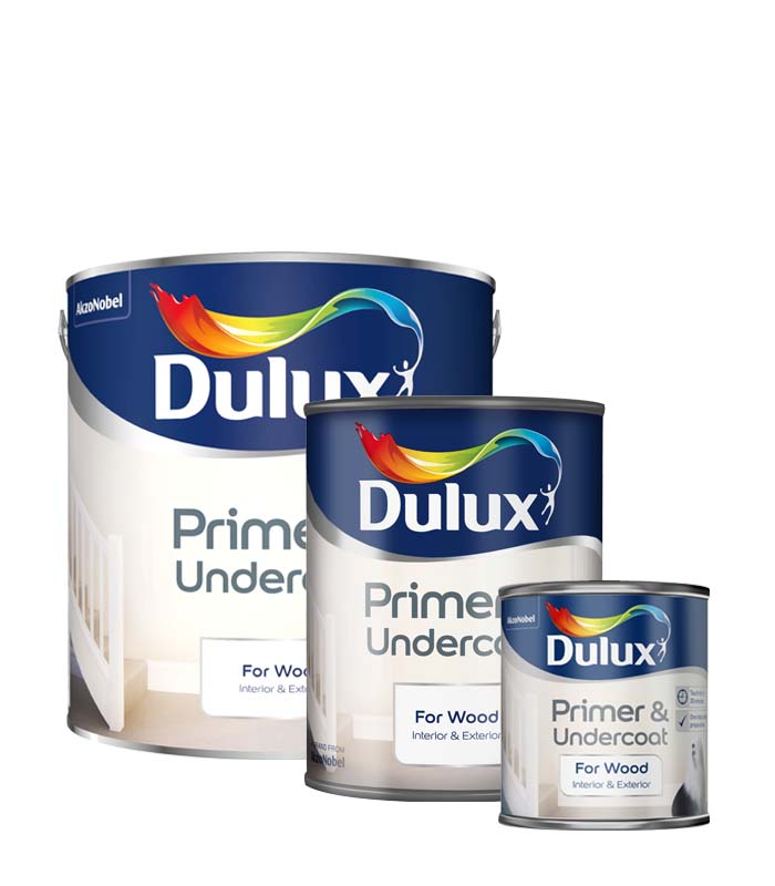 Dulux Retail Primer and Undercoat for Wood 250ml / 750ml / 2.5 Litres