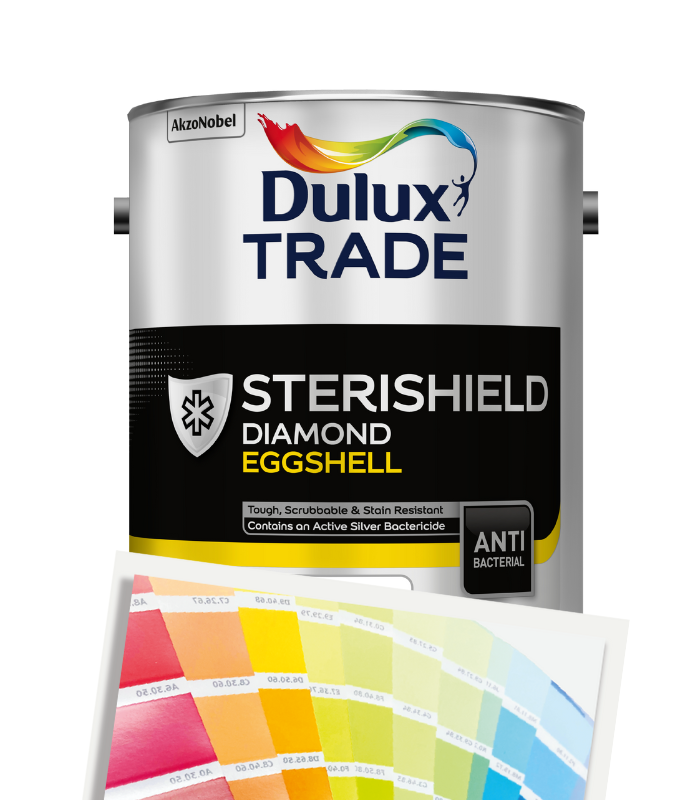 Dulux Trade Sterishield Diamond Eggshell 5L - Tinted Colour Match